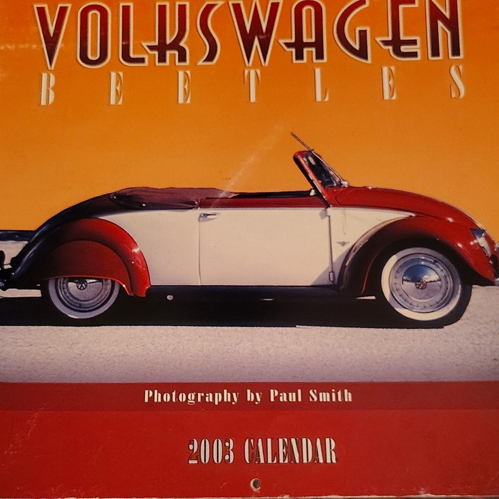 Collectable 2003 VW Beetle Calendar